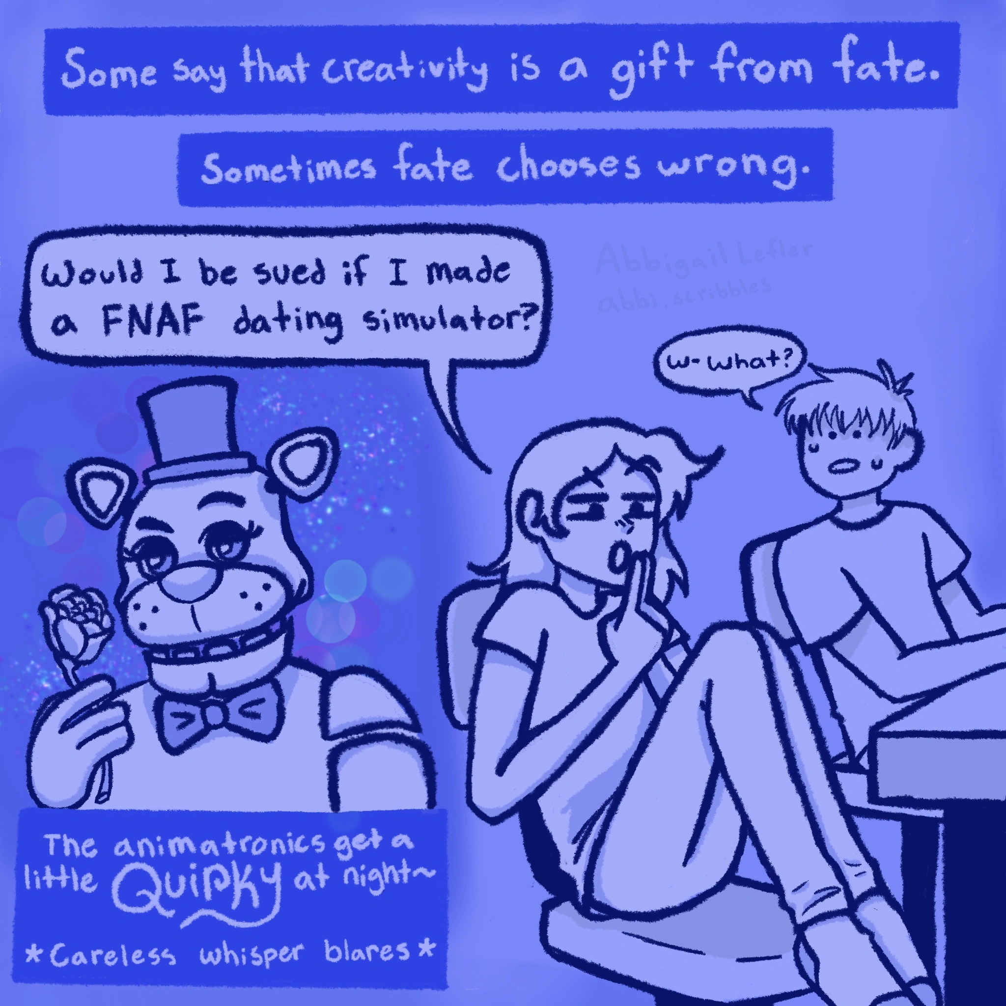 Freddy Rizz Bear comic artwork