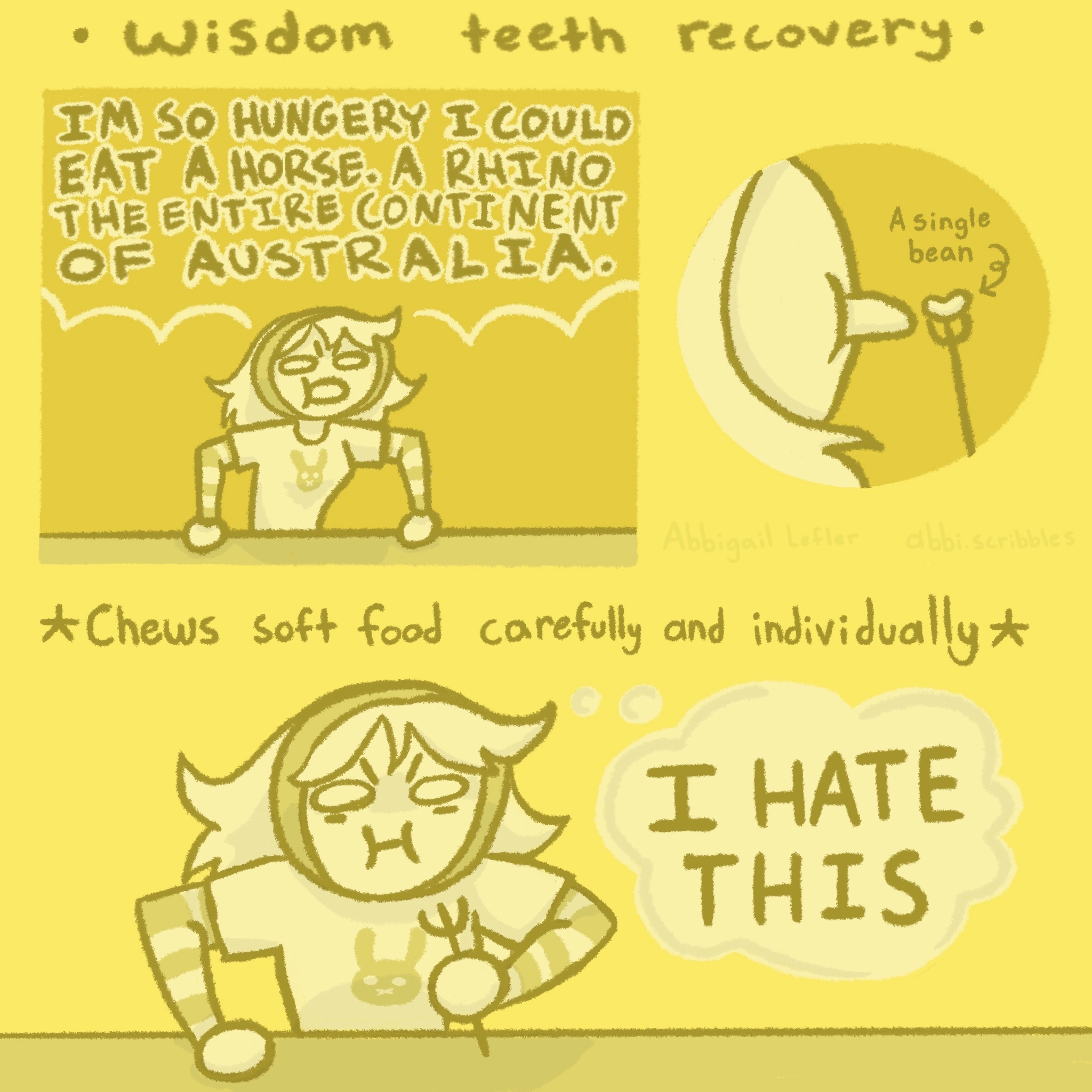 Wisdom Teeth Recovery comic artwork